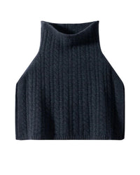Wool Cashmere Turtleneck Poncho