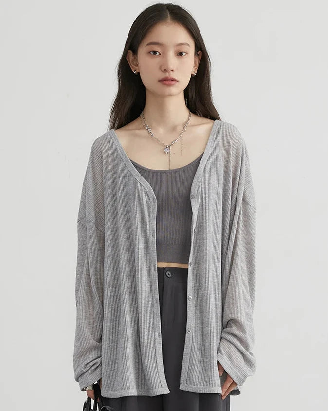Lightweight V-Neck Cardigan