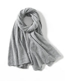 Wool cashmere openwork wrap shawl scarf. 65% wool, 35% cashmere, 180x70cm, lightweight — an elegant pashmina-style winter wrap for women.