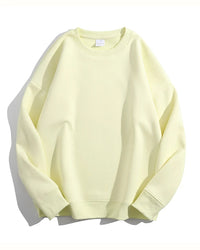 Loose-Fit Fleece Pullover Sweatshirt