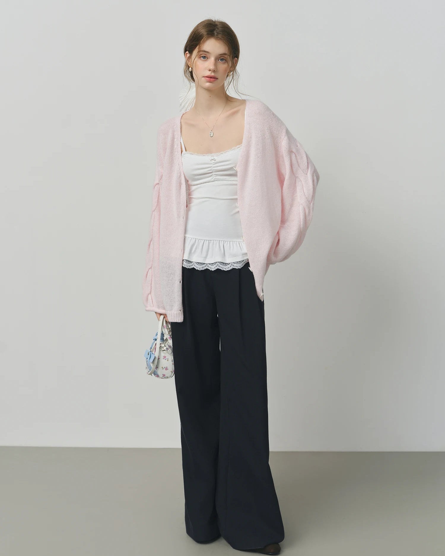 Retro Loose-Fitting Pleated Wide-Leg Casual Pants