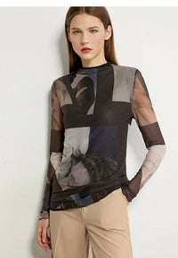 Mesh Printing Slim Tops