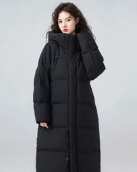 Longline Hooded Duck Down Coat