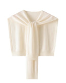 Merino Wool Knitted Shawl Cape