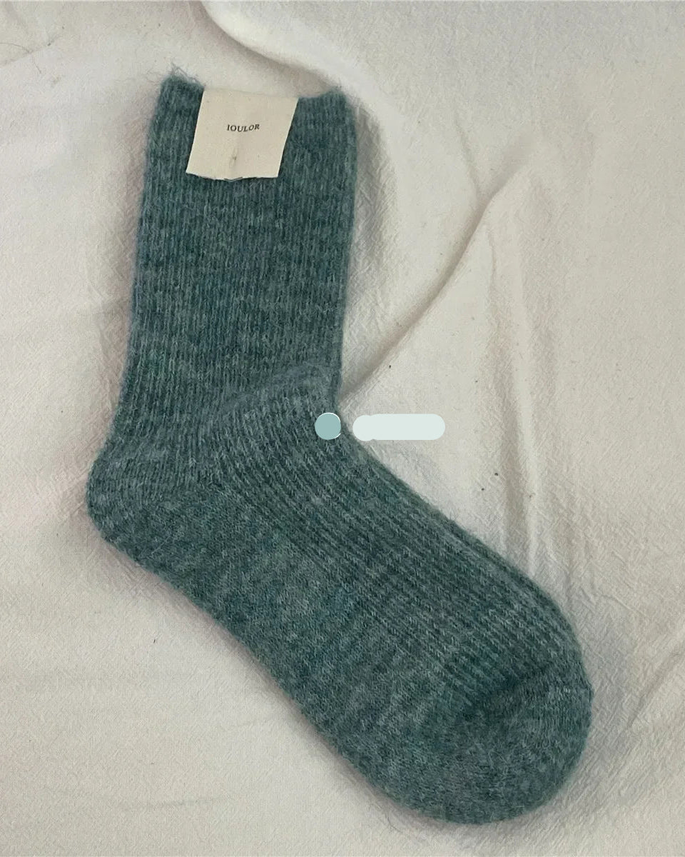 Cashmere Cotton Thermal Crew Socks