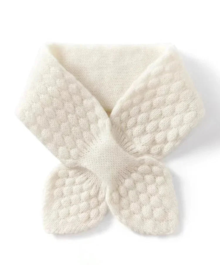Cashmere Bowknot Knit Neck Scarf