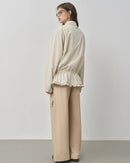 Cotton Modal Zip Collar Jacket