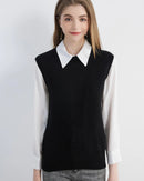 Merino Wool Sleeveless Knit Vest