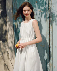 Sleeveless Fashion Waist-Defining Dress