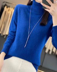 Mink Cashmere Turtleneck Sweater