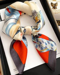 New Women's Silk Printed Scarf