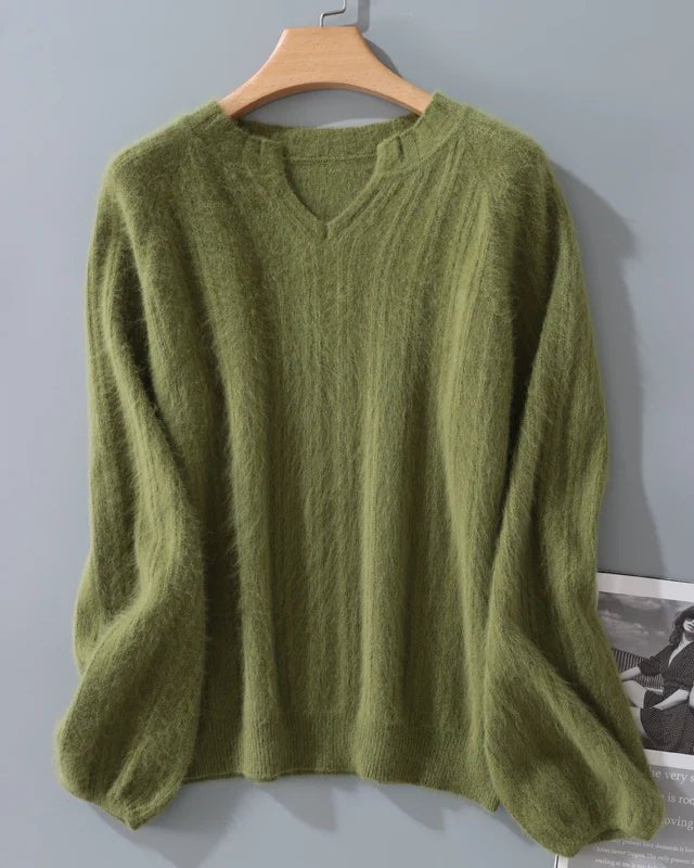 Mink Cashmere Knitted Pullover