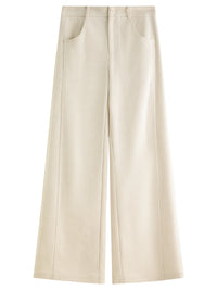 Retro Loose Fitting Straight Leg Casual Trousers