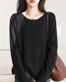 Women's Cotton Knit Pullover Sweater