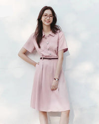 Casual And Stylish Fitted Button Denim Dress