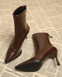 Fashion Party Pointed-Toe High-Heeled Ankle Boots