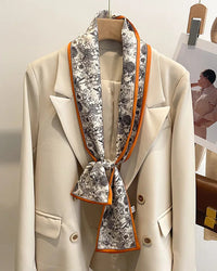 Women's Printed Silk Scarf & Shawl