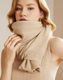 Wool Solid Knit Shawl Scarf Wrap