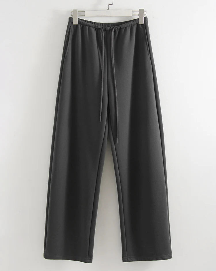 High-Waisted Wide-Leg Sweatpants