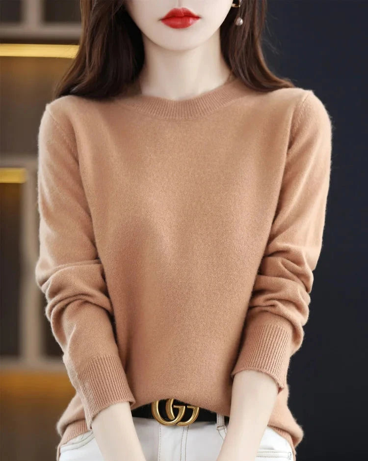 Merino Wool Round Neck Sweater
