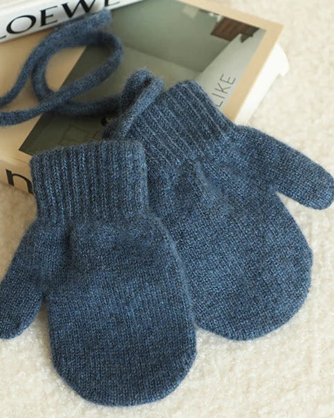 Kids Cashmere Knit Mittens
