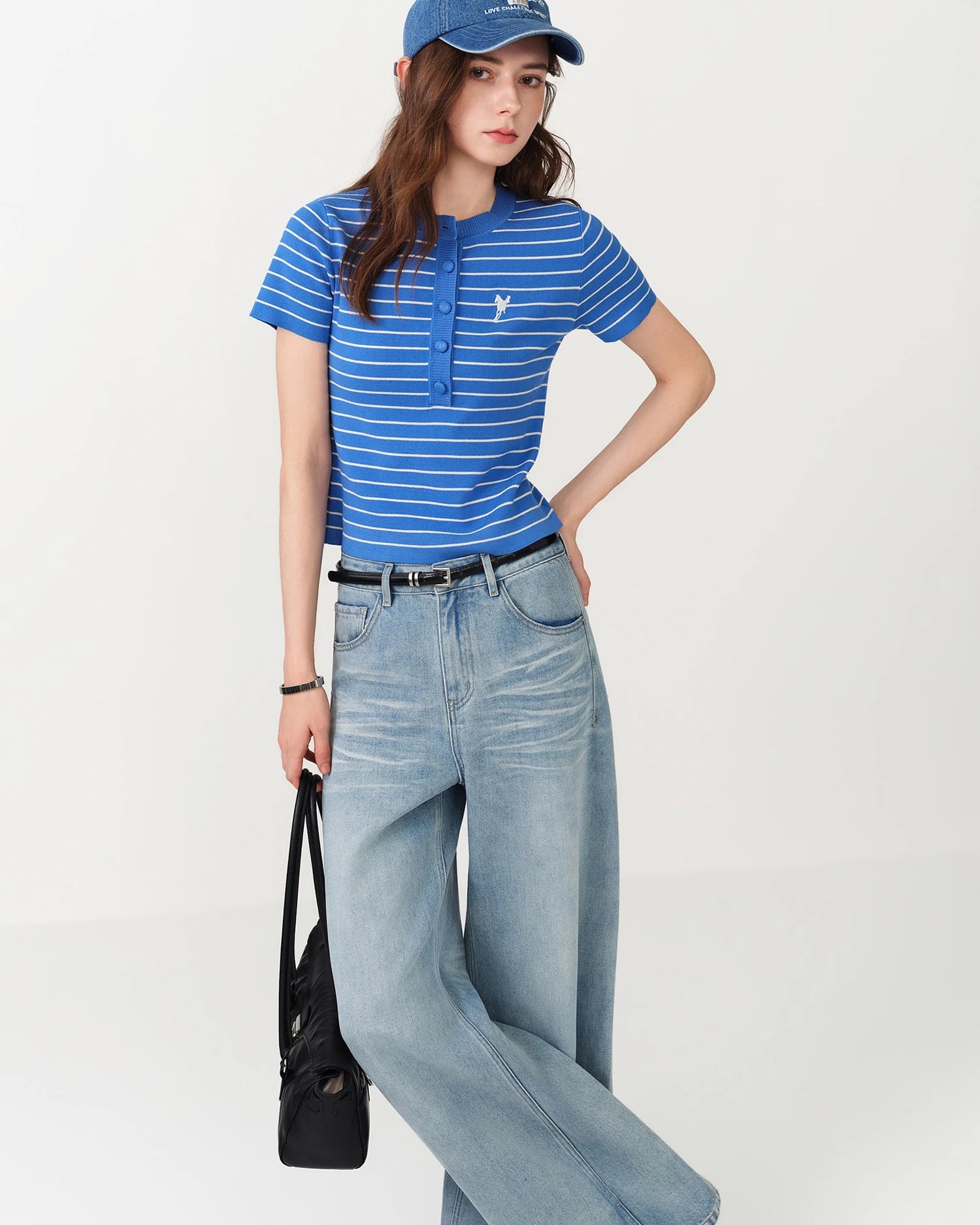 Striped Slim Knit Top