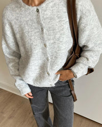 Button Front Knit Cardigan Sweater