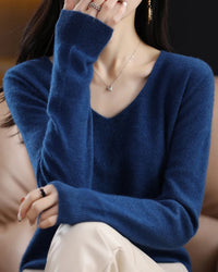 Merino Wool V-Neck Sweater