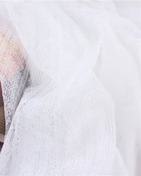 Lace Trim Long Shawl Scarf