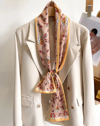 Women's Printed Silk Scarf & Shawl