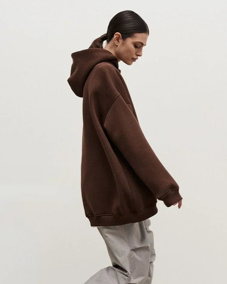 Fleece Oversized Hoodie Sweatshirt