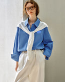 Casual And Versatile Pure Cotton Long-Sleeved Shirt
