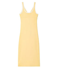 Knitted Spaghetti Strap Backless Midi Dress