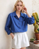Oversized Cotton Linen Shirt