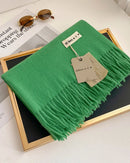 Thick Faux-Cashmere Shawl