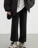 High-Waist Double-Sided Fleece Pants