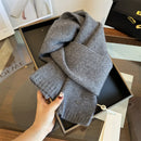 Women's Solid-Color Wool Scarf