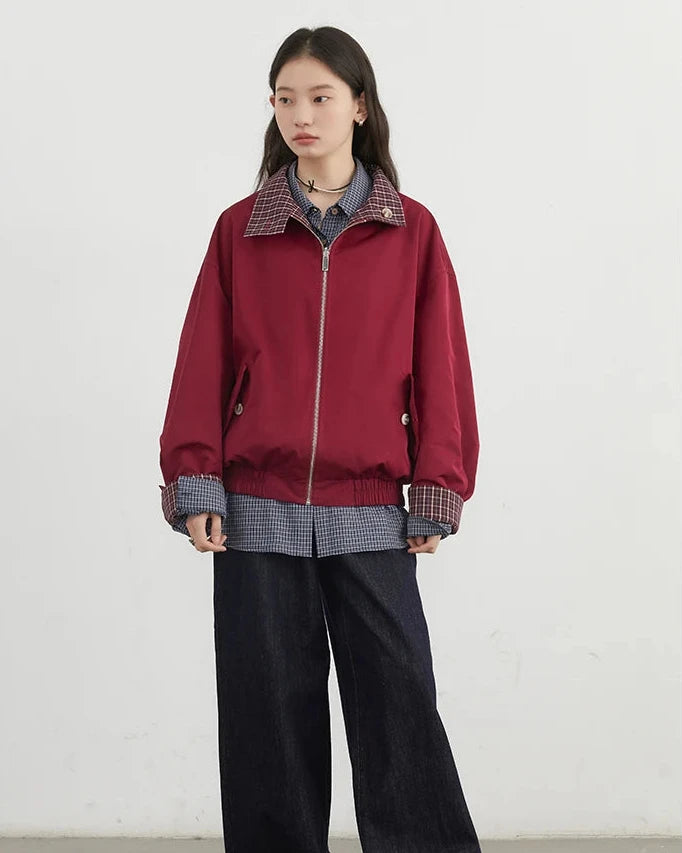 Reversible Stand Collar Jacket