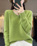 Extrafine Merino Wool V-Neck Sweater