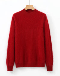Soft Cashmere Mock-Neck Sweater