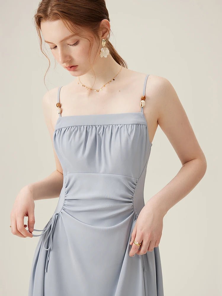 Pleated Floral Long Slimming Skirt