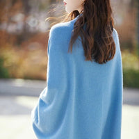 Solid Color Oversized Wool Pashmina Shawl