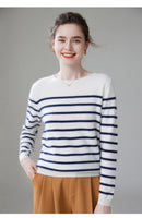 Classic Stripped Cashmere Sweater