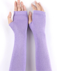 Ribbed Fingerless Arm Warmers