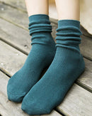 Soft Knit Casual Mid-Calf Socks