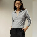 Polo Collar Cashmere Sweater
