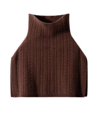 Wool Cashmere Turtleneck Poncho
