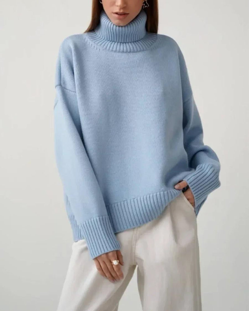 Turtleneck Oversized Pullover Sweater