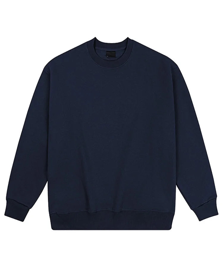 Loose-Fit Pure Cotton Pullover Sweatshirt