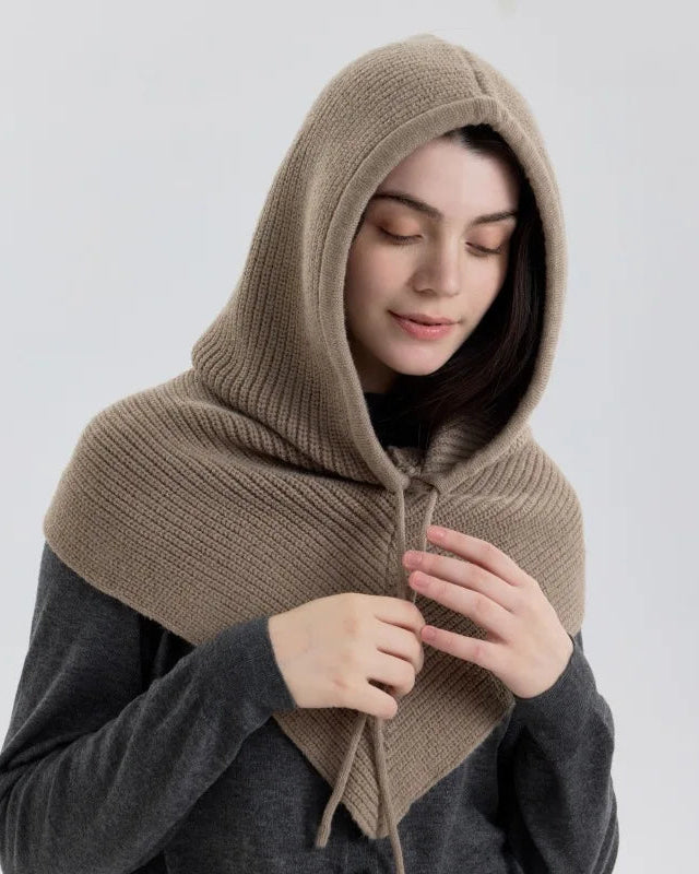 Women's Knit Balaclava Scarf Hat
